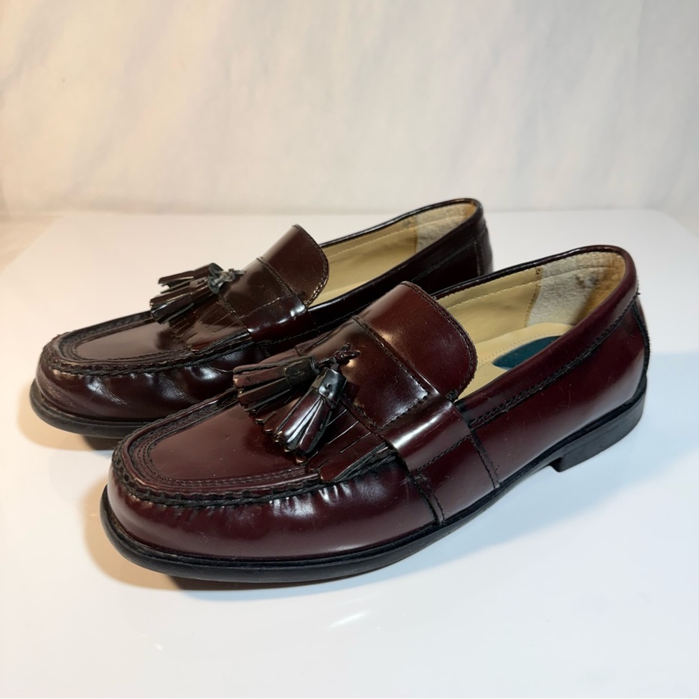 🔥 Bundle 3+ items → Get 50% OFF 🔥 Men Nunn Bush Burgundy Tassel Loafers